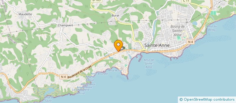 localisation de l'entreprise MONSIEUR BERNAZE AKO  SAINTE-ANNE