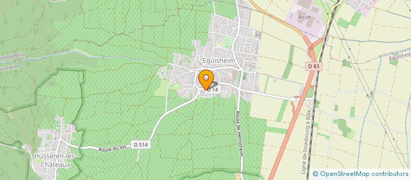 localisation de l'entreprise MONSIEUR BERNHARD GROSS  EGUISHEIM