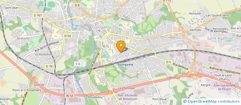 localisation de l'entreprise MONSIEUR BERRAMDANE ELMELISSEN à GUINGAMP
