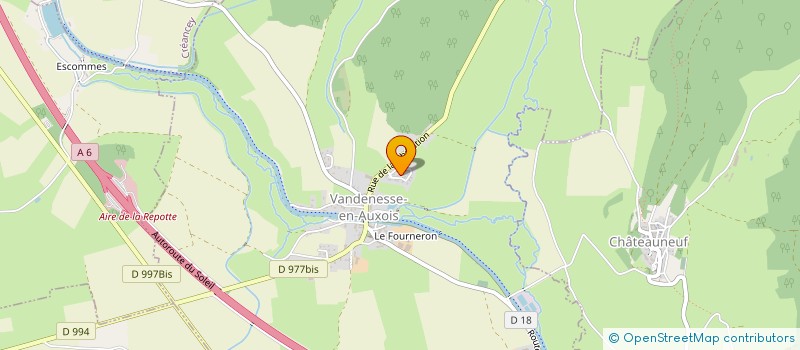 localisation de l'entreprise MONSIEUR BERTHIOT THOMAS  VANDENESSE-EN-AUXOIS