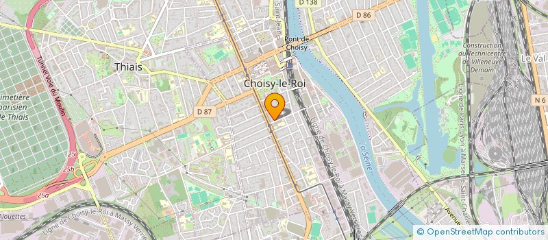 localisation de l'entreprise MONSIEUR BERTHO MAWA GISCARD FUSTEL  CHOISY-LE-ROI