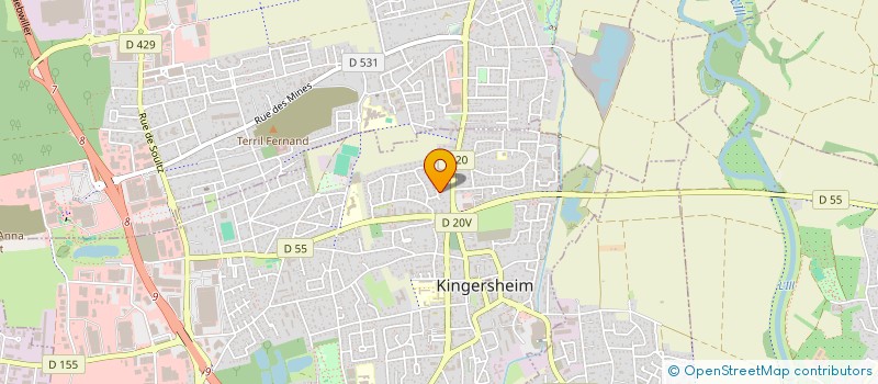 localisation de l'entreprise MONSIEUR BERTOLINO MENDES DE OLIVEIRA à KINGERSHEIM