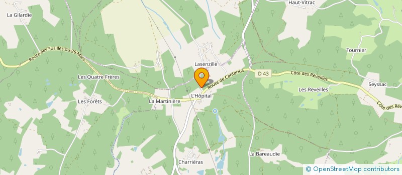 localisation de l'entreprise MONSIEUR BERTRAN AUVERT  CHANTERAC