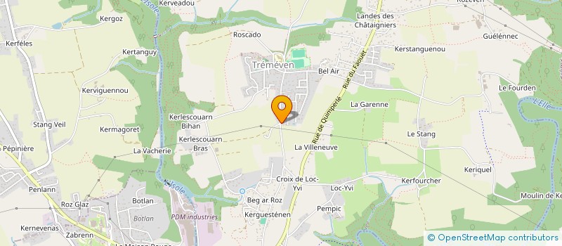 localisation de l'entreprise MONSIEUR BERTRAND ABGRALL  TREMEVEN