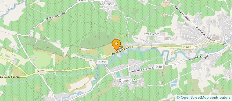 localisation de l'entreprise MONSIEUR BERTRAND AGUSTIN  LA DIGNE D'AVAL