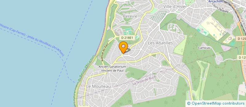 localisation de l'entreprise MONSIEUR BERTRAND ALIX  ARCACHON