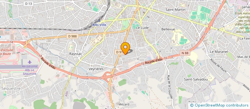 localisation de l'entreprise MONSIEUR BERTRAND AMIEL  ALBI