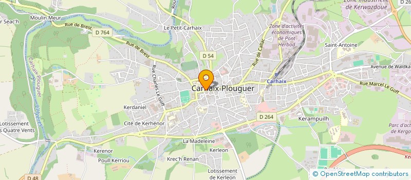 localisation de l'entreprise MONSIEUR BERTRAND ARZUR à CARHAIX-PLOUGUER
