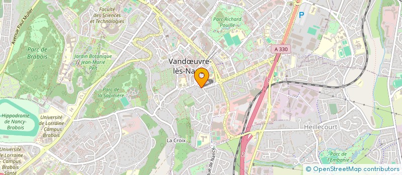 localisation de l'entreprise MONSIEUR BERTRAND AUBRY  VANDUVRE-LES-NANCY