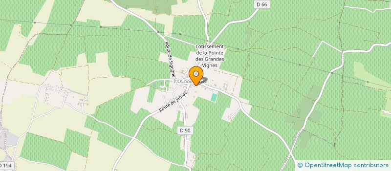 localisation de l'entreprise MONSIEUR BERTRAND AURIOL à FOUSSIGNAC