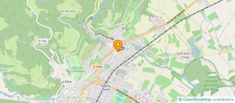 localisation de l'entreprise MONSIEUR BERTRAND AVEZOU à TULLINS