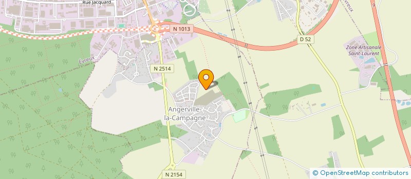 localisation de l'entreprise MONSIEUR BERTRAND AYMARD MOUKANA TSOUMOU  ANGERVILLE-LA-CAMPAGNE