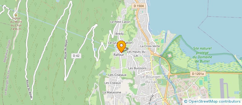 localisation de l'entreprise MONSIEUR BERTRAND BABOULAZ  LE BOURGET-DU-LAC