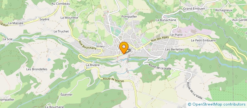 localisation de l'entreprise MONSIEUR BERTRAND BAJARD  PELUSSIN