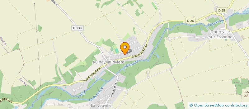 localisation de l'entreprise MONSIEUR BERTRAND BARBERON à AULNAY-LA-RIVIERE