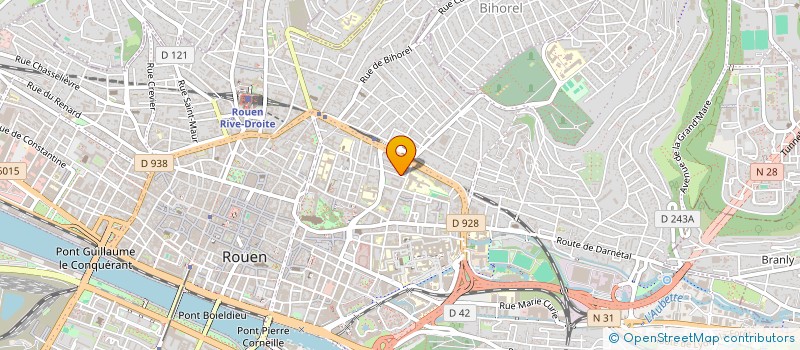 localisation de l'entreprise MONSIEUR BERTRAND BARCAT à ROUEN