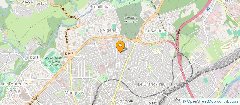 localisation de l'entreprise MONSIEUR BERTRAND BAROIN à LIMOGES