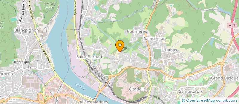 localisation de l'entreprise MONSIEUR BERTRAND BARRAL à BAYONNE