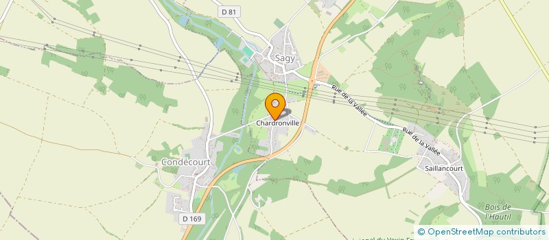 localisation de l'entreprise MONSIEUR BERTRAND BAUDUIN  SAGY