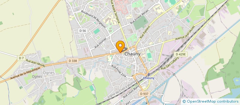localisation de l'entreprise MONSIEUR BERTRAND BEAUVAIS à CHAUNY
