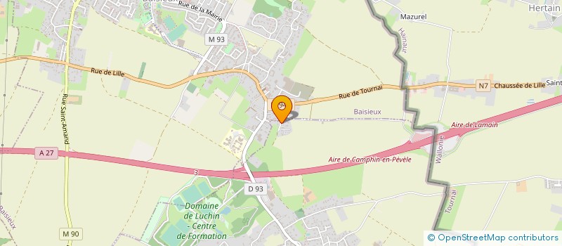 localisation de l'entreprise MONSIEUR BERTRAND BEGHIN à CAMPHIN-EN-PEVELE