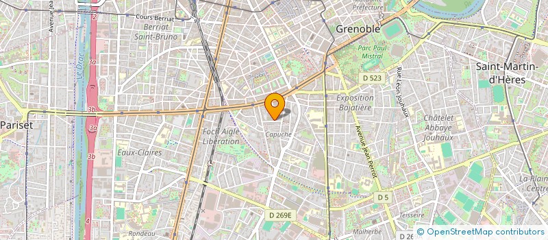 localisation de l'entreprise MONSIEUR BERTRAND BERNARD DE COURVILLE à GRENOBLE