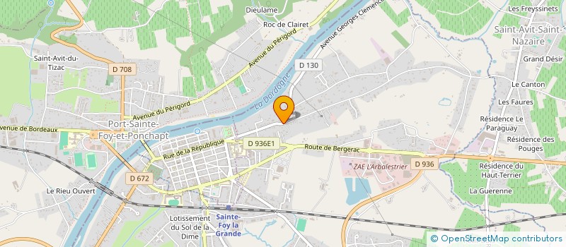 localisation de l'entreprise MONSIEUR BERTRAND BERNARDI  PINEUILH