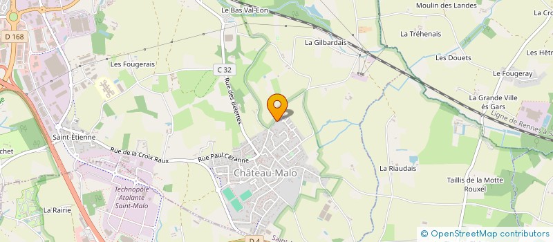 localisation de l'entreprise MONSIEUR BERTRAND BEROUDIAUX  SAINT-MALO