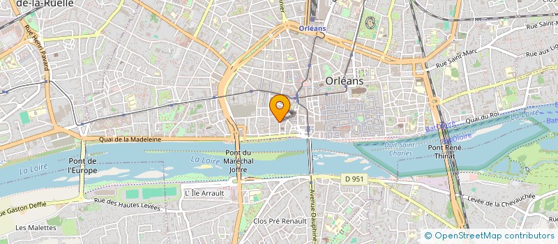 localisation de l'entreprise MONSIEUR BERTRAND BESNARD  ORLEANS