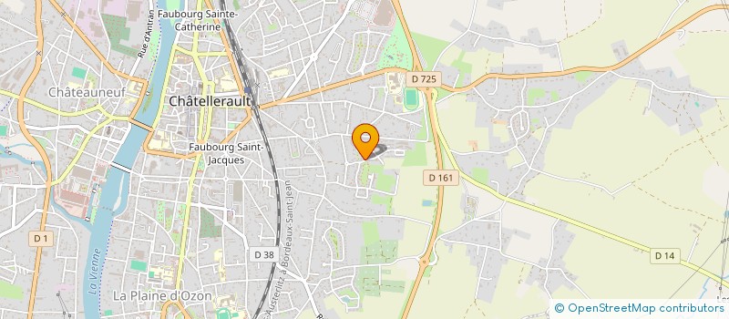 localisation de l'entreprise MONSIEUR BERTRAND BESNAULT  CHATELLERAULT