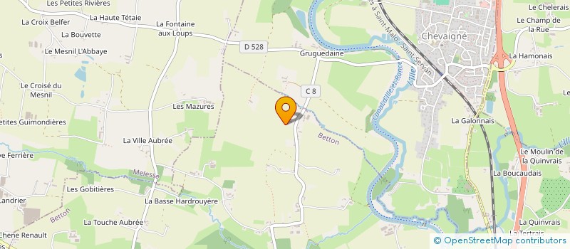 localisation de l'entreprise MONSIEUR BERTRAND BESNIER  BETTON