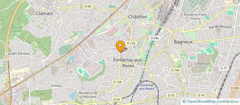 localisation de l'entreprise MONSIEUR BERTRAND BEZIER à FONTENAY-AUX-ROSES