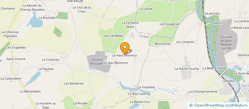 localisation de l'entreprise MONSIEUR BERTRAND BIZIEN  GUIPEL