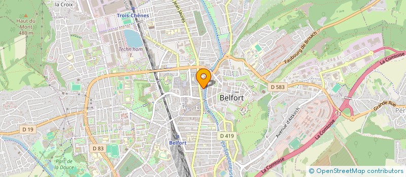 localisation de l'entreprise MONSIEUR BERTRAND BLAES à BELFORT