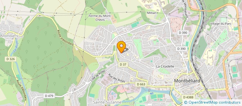 localisation de l'entreprise MONSIEUR BERTRAND BLANQUET  MONTBELIARD