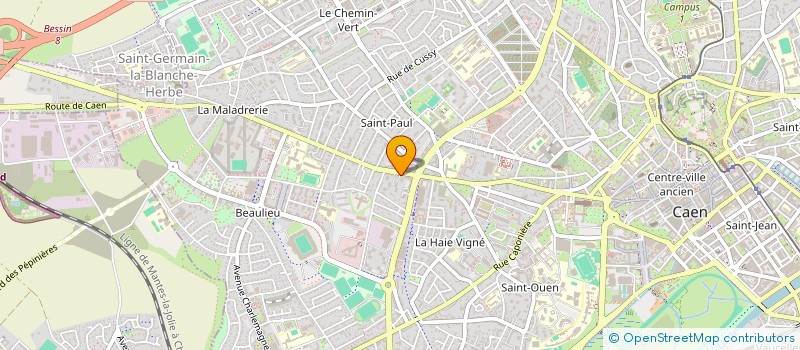 localisation de l'entreprise MONSIEUR BERTRAND BLERIOT à CAEN