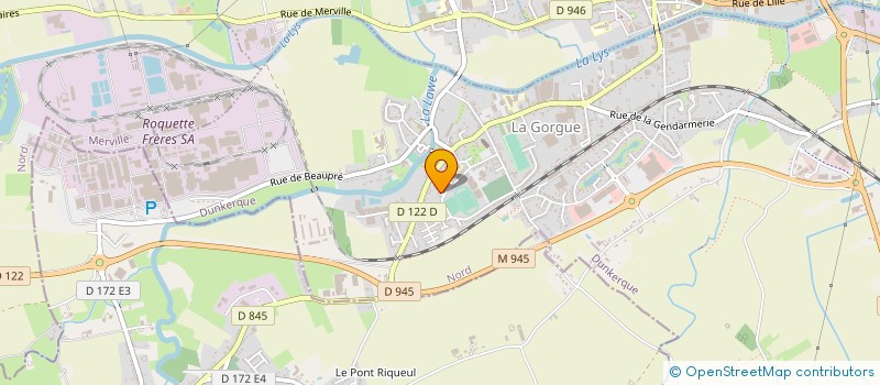 localisation de l'entreprise MONSIEUR BERTRAND BLONDEL  LA GORGUE