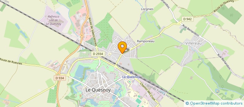 localisation de l'entreprise MONSIEUR BERTRAND BLONDIAU à LE QUESNOY