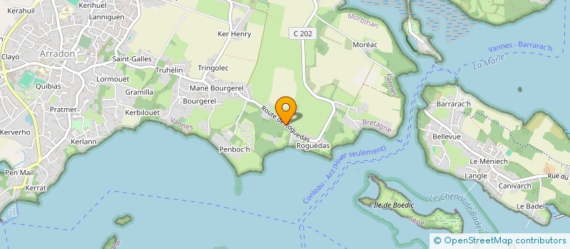 localisation de l'entreprise MONSIEUR BERTRAND BOGRAND  ARRADON