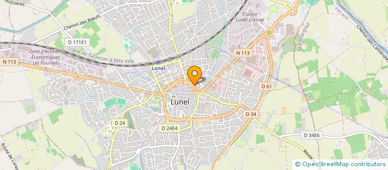 localisation de l'entreprise MONSIEUR BERTRAND BOLLE à LUNEL