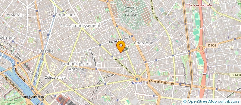 localisation de l'entreprise MONSIEUR BERTRAND BONVALLET  PARIS