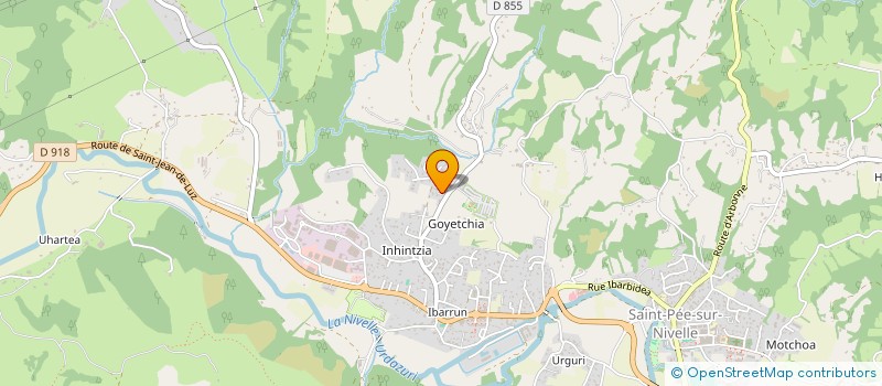 localisation de l'entreprise MONSIEUR BERTRAND BOUCLY  SAINT-PEE-SUR-NIVELLE