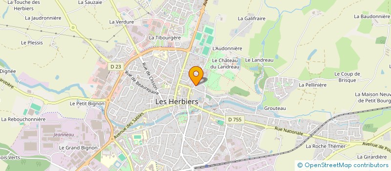 localisation de l'entreprise MONSIEUR BERTRAND BOUETEL à LES HERBIERS