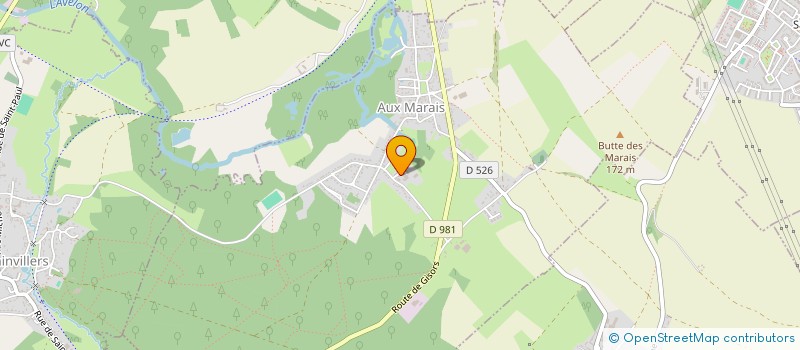 localisation de l'entreprise MONSIEUR BERTRAND BOULANGER  AUX MARAIS