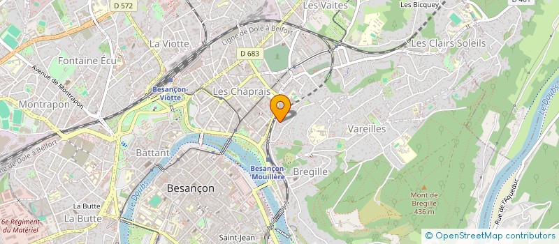 localisation de l'entreprise MONSIEUR BERTRAND BOURIOT  BESANCON