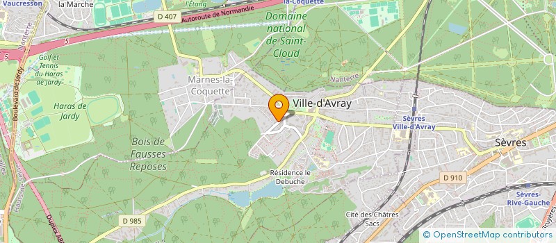 localisation de l'entreprise MONSIEUR BERTRAND BOUSSION  VILLE-D'AVRAY