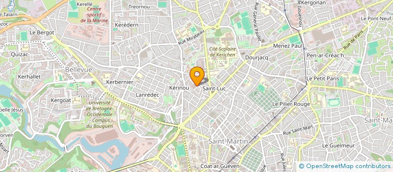 localisation de l'entreprise MONSIEUR BERTRAND BOUVET  BREST