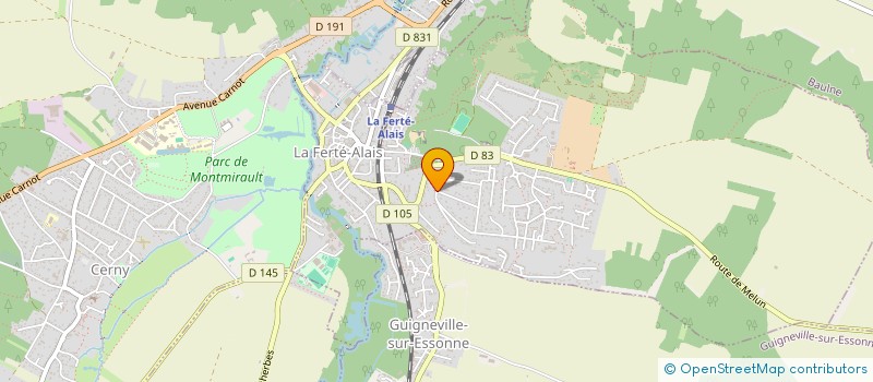 localisation de l'entreprise MONSIEUR BERTRAND BREAU  LA FERTE-ALAIS