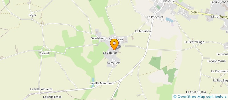 localisation de l'entreprise MONSIEUR BERTRAND BRIAND à PLUMIEUX