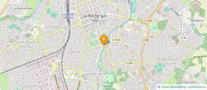 localisation de l'entreprise MONSIEUR BERTRAND BRIEAU à LA ROCHE-SUR-YON